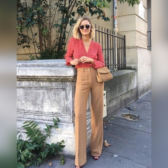 Gavin Pants - Gavin Flare Cream/Nude Office Pants